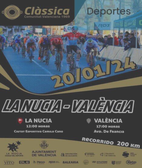CLASSICA GARA CICLISTICA DA LA NUCIA A VALENCIA