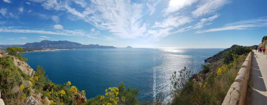 Albir faro e la sua vista Camminata alfaro dell' Albir