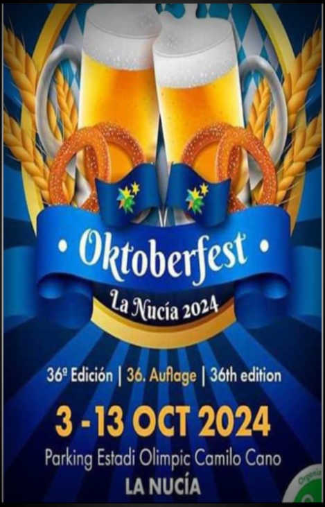 Oktoberfest la Nucia 2024 3 - 13 october 2024